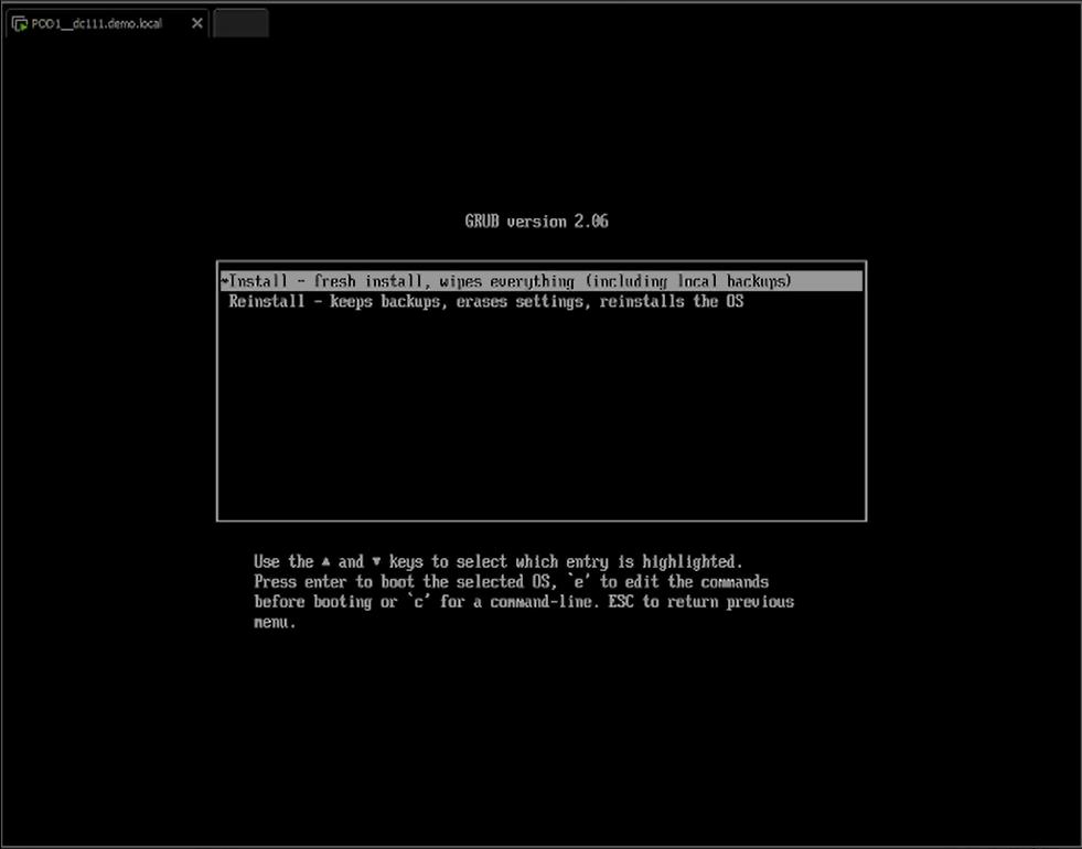 Start der Installation vom VBR v13 von der ISO