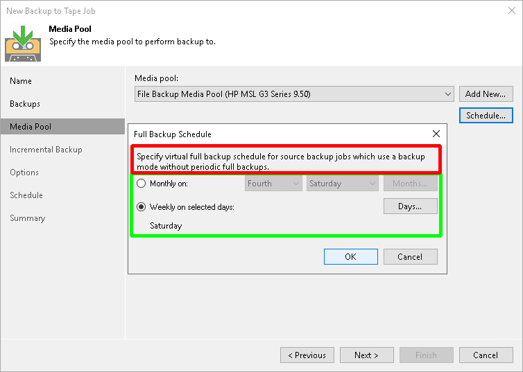 VBR Virtual Backup to Tape Funktion mit .VSB Files