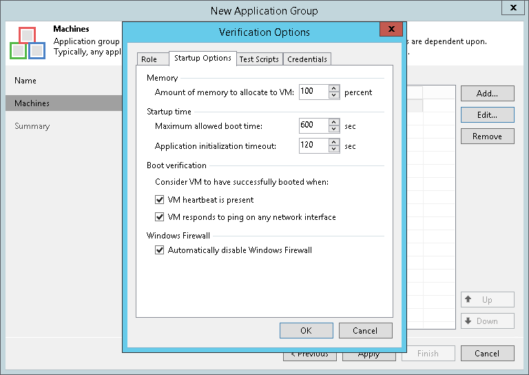 SureBackup - Firewall Deaktivierung fuer Windows VMs - Bildrechte: Veeam