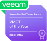 20250227 Das Double: wieder EMEA Veeam Trainer of the Year (2024)